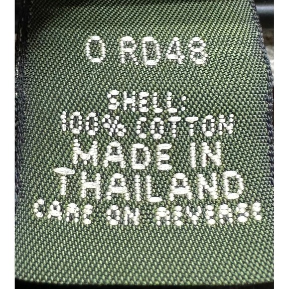 VTG Y2K LL Bean Womens Size 2X Field Coat Cream Wool Plaid Lined Corduroy Collar - Picture 5 of 5